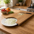 Wooden Chopping Board - Natural Rubberwood, Small/Large/With Serving Plate