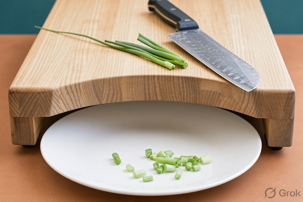 Wooden Chopping Board - Natural Rubberwood, Small/Large/With Serving Plate