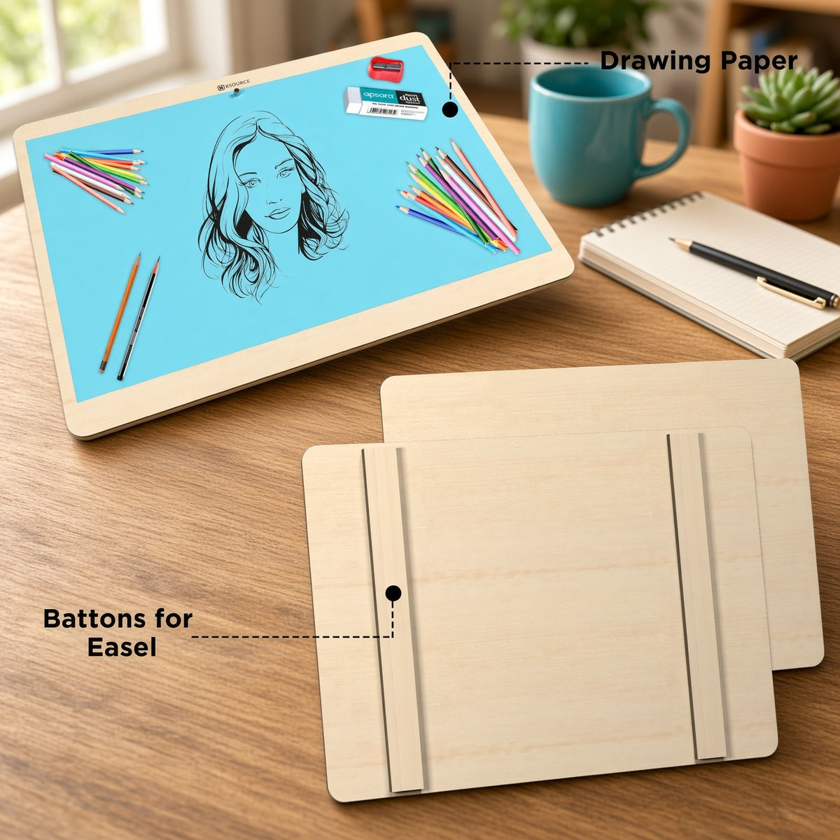 Wooden Drawing Board - Magnetic / Battens