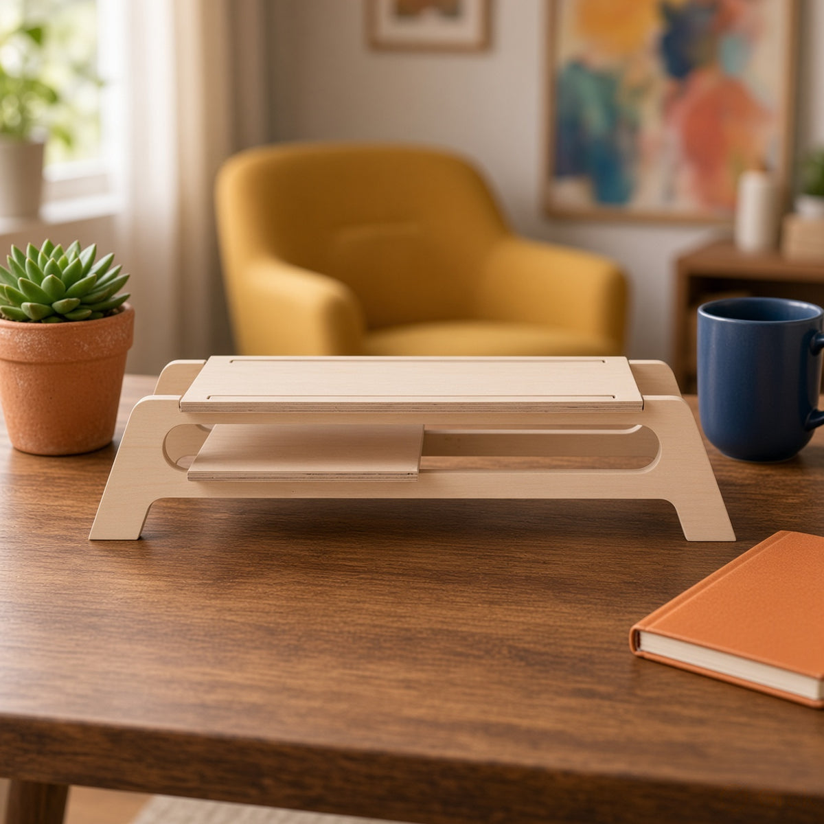 Wooden Monitor Stand - Design 1