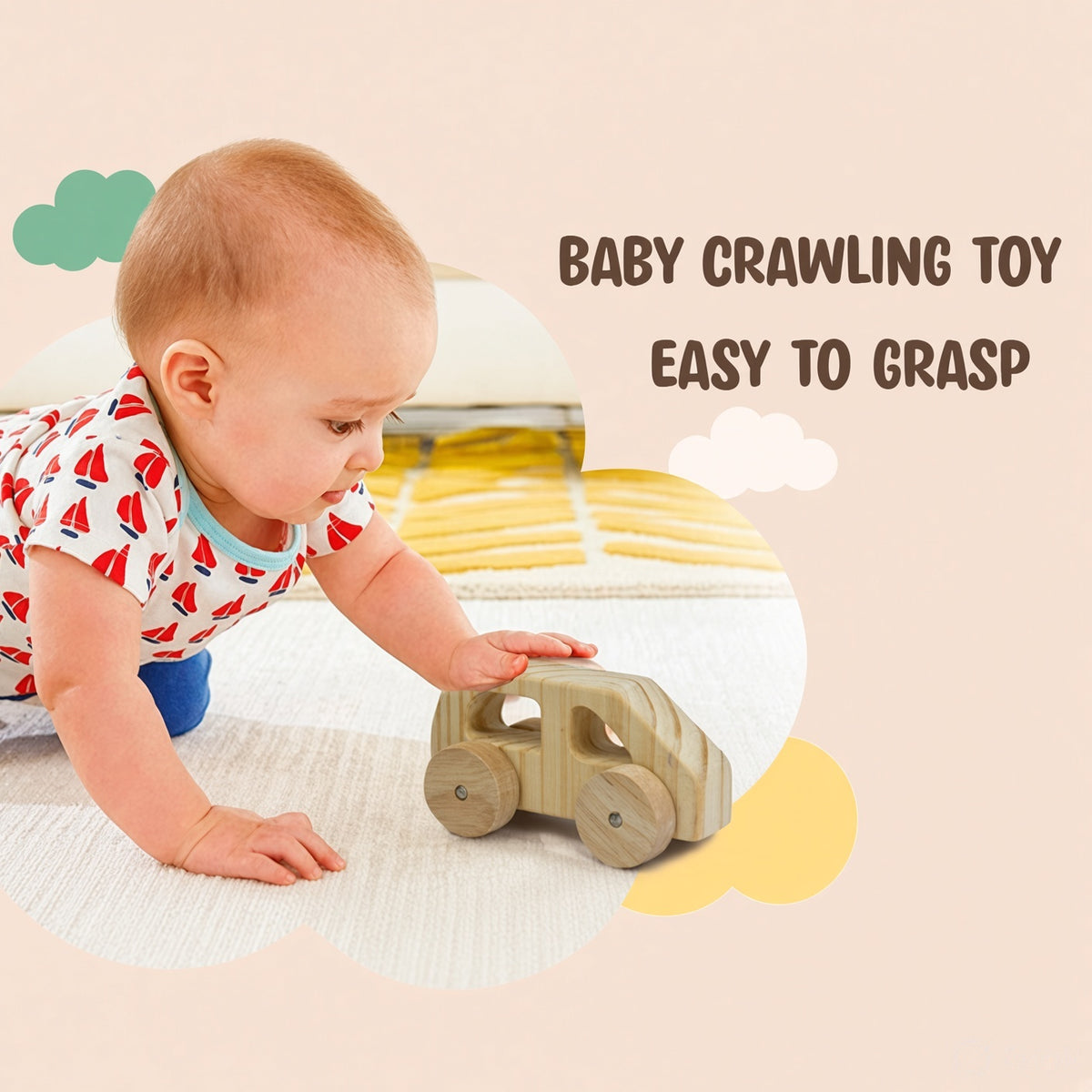 Wooden Toy Vehicle Set - Car, Van & Helicopter, Single or Combo Set of 3