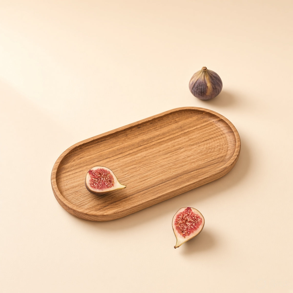 Wooden Oval Serving Plate - Seasoned Pine, Large/Small