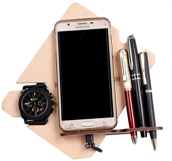 Wooden Docking Station for Smartphone,Watch,Goggle and Key Docking Station