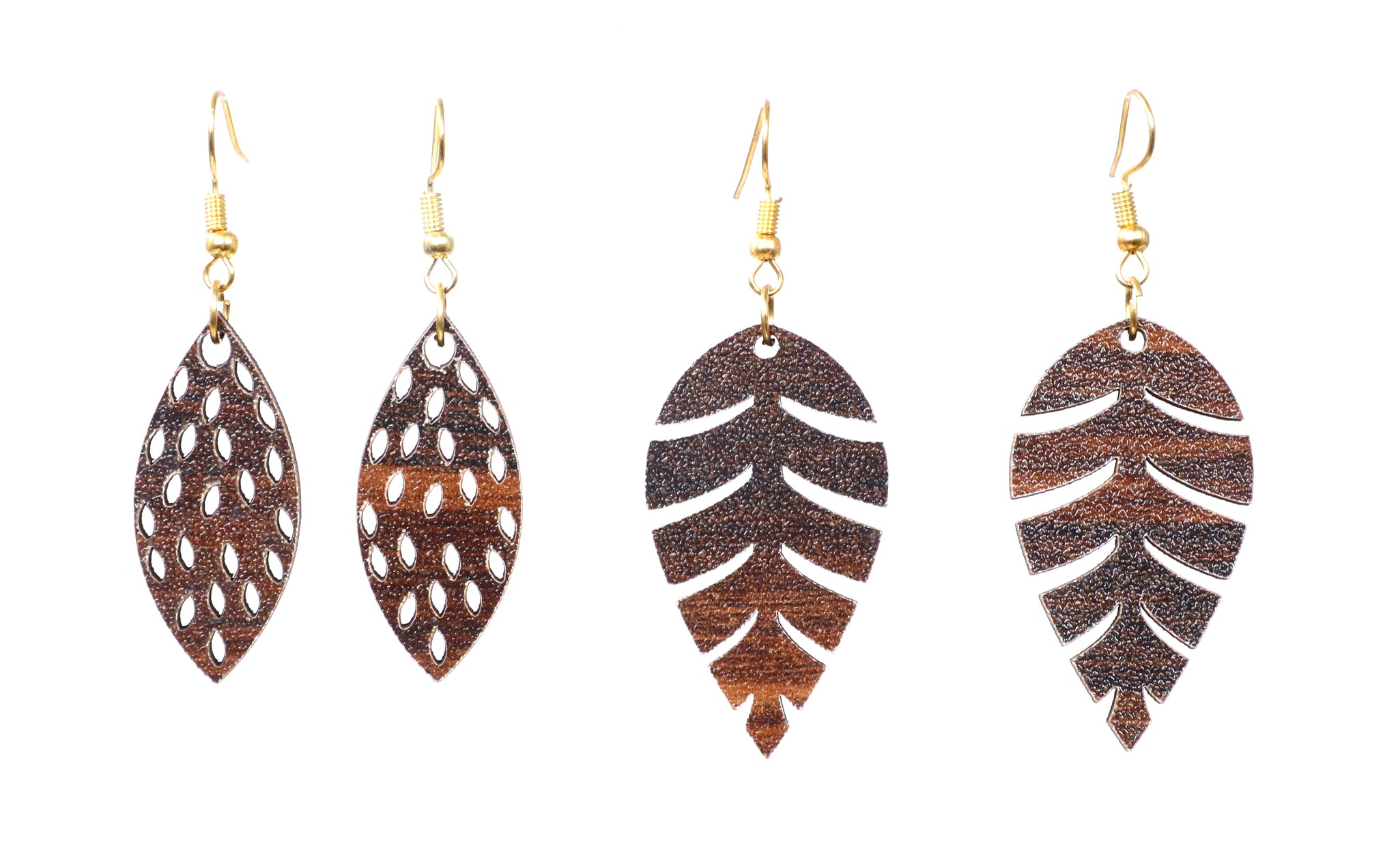 Dokra Butterfly-v Handcrafted Tribal Wooden Earrings (Minketan)